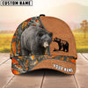 BlueJose Orange Hunting Season Pattern Personalized Name Cap