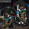 BlueJose Darts Spartan Personalized Name, Team Name Shirt (4 Colors)