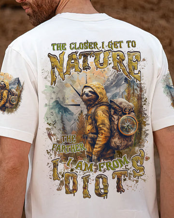 THE CLOSER I GET TO NATURE SLOTH ALL OVER PRINT - TLNZ1307244