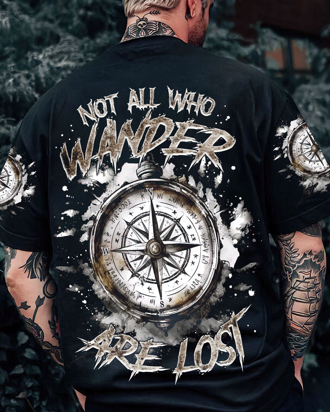 NOT ALL WHO WANDER ARE LOST COMPASS ALL OVER PRINT - TLNZ1403253