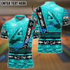 BlueJose Bowling And Pins Fury Shark Multicolor Customized Name 3D Shirt (4 Colors)