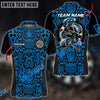 BlueJose Darts Skull Snake Skin Pattern Personalized Name, Team Name Shirt (6 Colors)