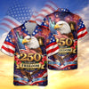Bluejose America Land of The Free Home of The Brave 250 Years of Freedom Hawaiian Shirt
