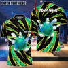 BlueJose Bowling And Pins Super Anemo Aura Customized Name 3D Shirt ( 6 Colors)
