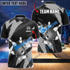 BlueJose Bowling And Pins Flaming Throw Customized Name 3D Shirt ( 6 Colors)