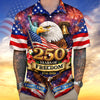 Bluejose America Land of The Free Home of The Brave 250 Years of Freedom Hawaiian Shirt