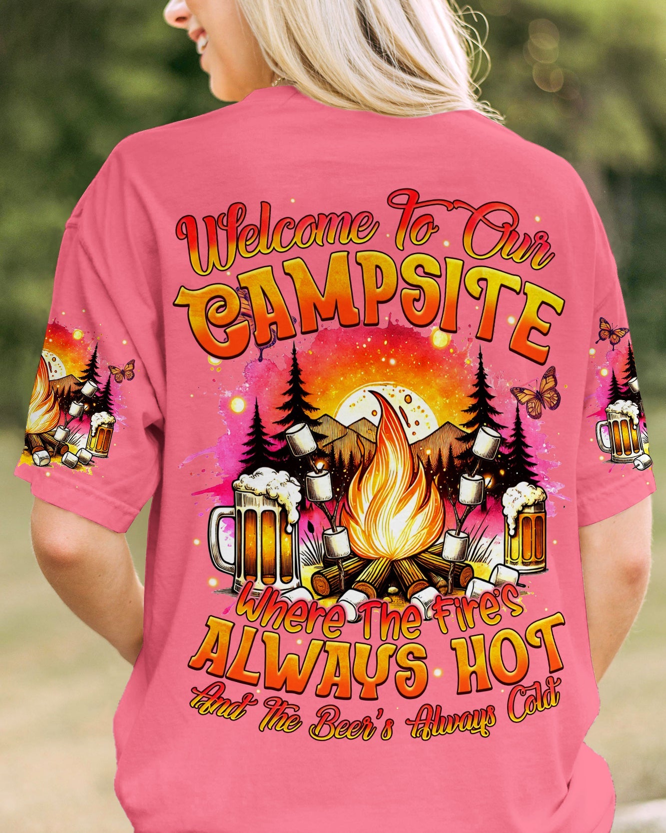 WELCOME TO OUR CAMPSITE ALL OVER PRINT - TYQY2507242