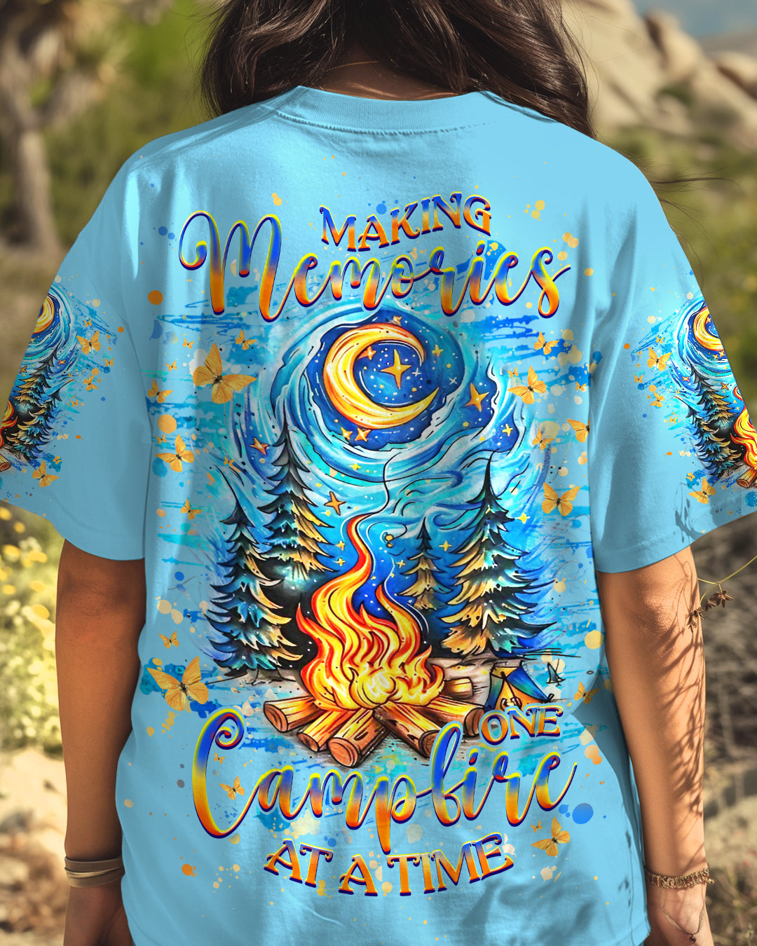 MAKING MEMORIES ONE CAMPFIRE AT A TIME ALL OVER PRINT - YHHG0108241