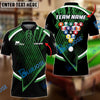 BlueJose Billiards Ball 8 Tournament Concept Personalized Name, Team Name Shirt (4 Colors)