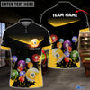 BlueJose Billiards Paint Pattern Personalized Name, Team Name Unisex Shirt