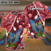BlueJose Bowling And Pins Dolphin Of The Sea Multicolor Customized Name 3D Shirt
