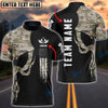 BlueJose Darts Skull Army Flag Custom Polo Shirts