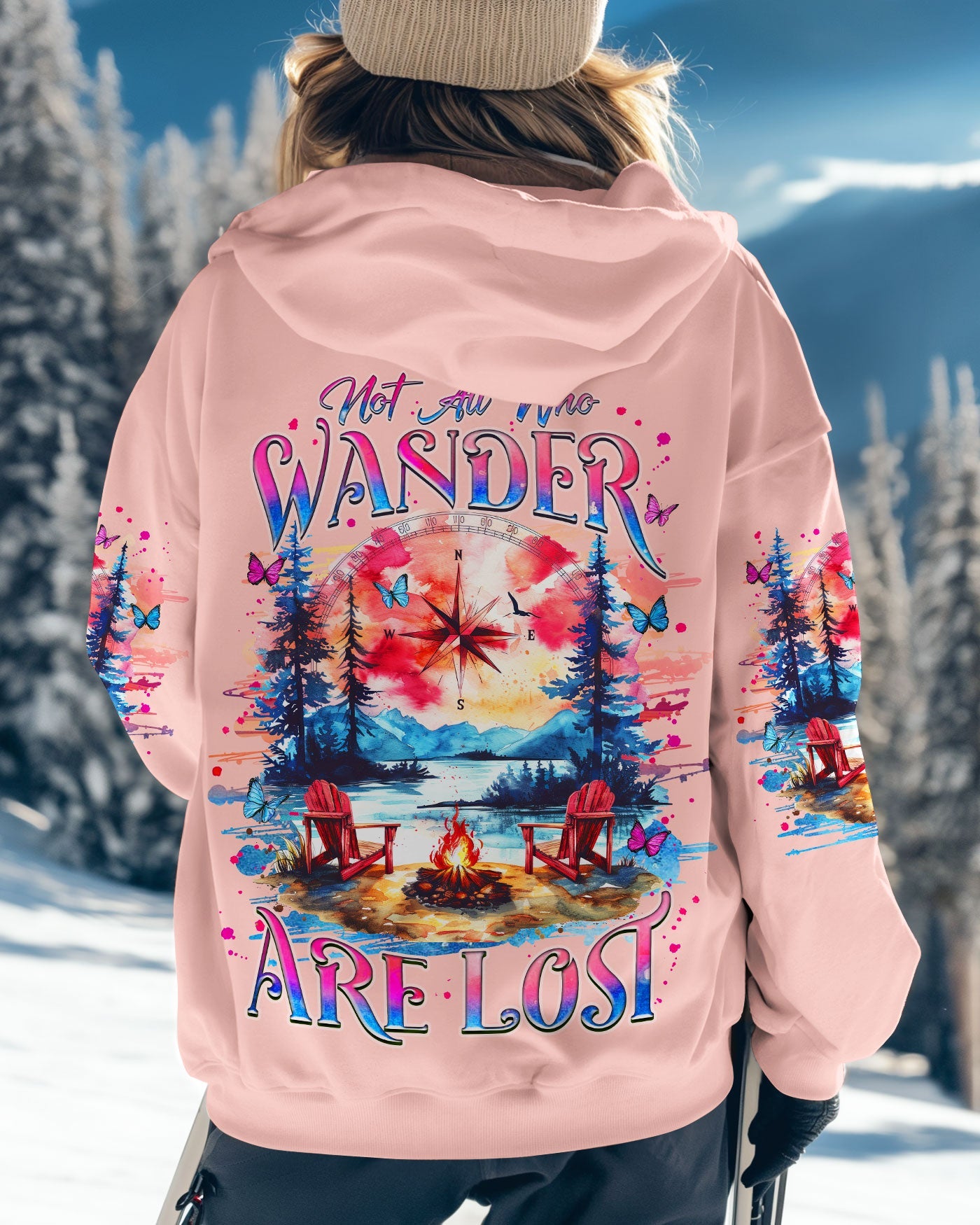 NOT ALL WHO WANDER ARE LOST COMPASS ALL OVER PRINT - TLNZ0611244