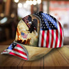 BlueJose Premium One Nation Under God, Usa Eagle 3D Cap Printed Personalized