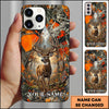 BlueJose Buck Deer Hunter Forest Triangle Art Personalized Name 3D Phone Case (5 Colors)