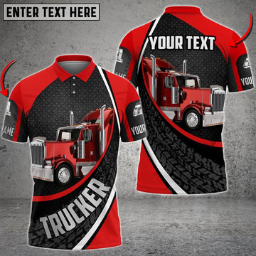 Bluejose Personalized Truck Multicolor Polo Shirt, Unique Fashion Accessory For Truck Driver