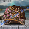 BlueJose Hunting Deer Dark Brown Camo Pattern Multicolor Personalized Cap