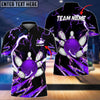 BlueJose Bowling and Pins Colorful Thunder Power Personalized Name Team Name 3D Shirt (5 Colors)