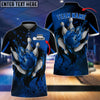 BlueJose Bowling And Pins Water Paint Customized Name 3D Shirt (4 Colors) Personalized Shirts For Bowling Players