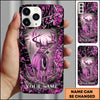 BlueJose Whitetail Deer Rustic Woodland Back View Personalized Name 3D Phone Case (5 Colors)