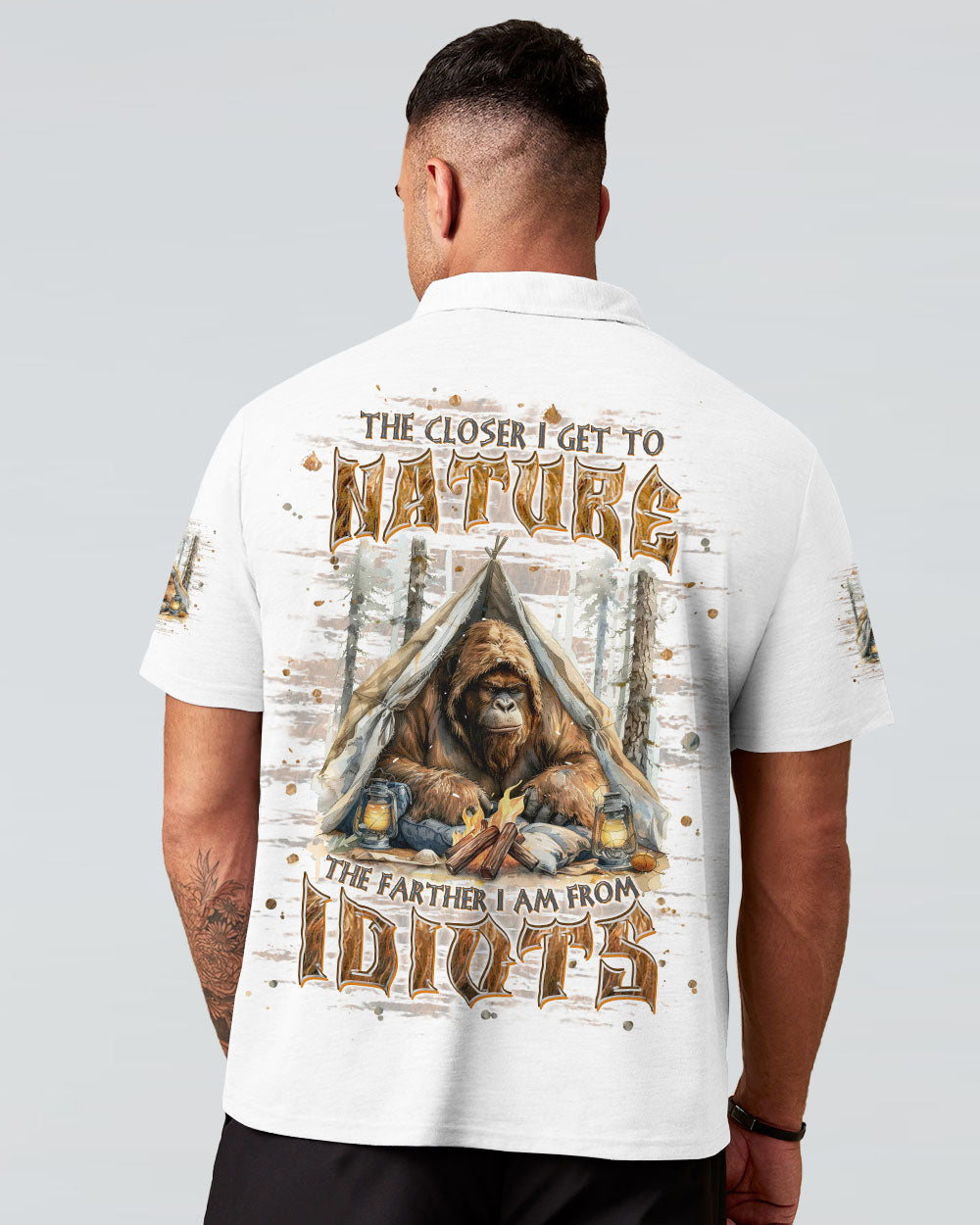 THE CLOSER I GET TO NATURE BIGFOOT ALL OVER PRINT - TLPQ0108241