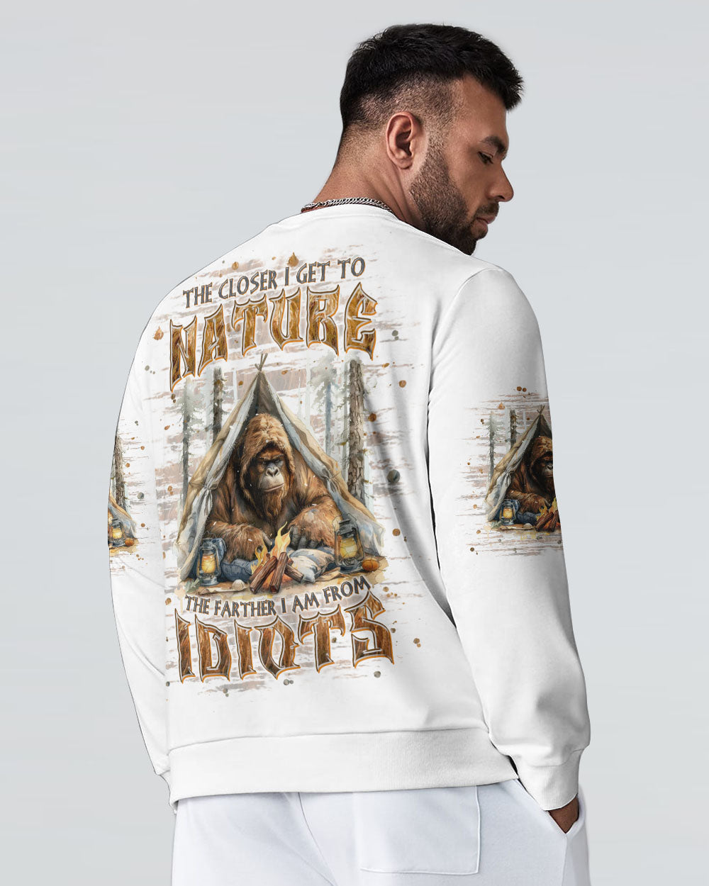 THE CLOSER I GET TO NATURE BIGFOOT ALL OVER PRINT - TLPQ0108241