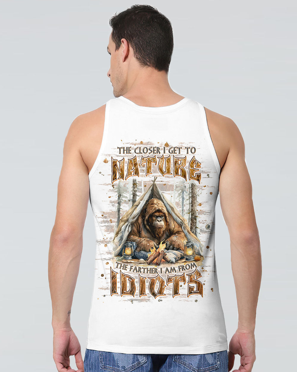 THE CLOSER I GET TO NATURE BIGFOOT ALL OVER PRINT - TLPQ0108241