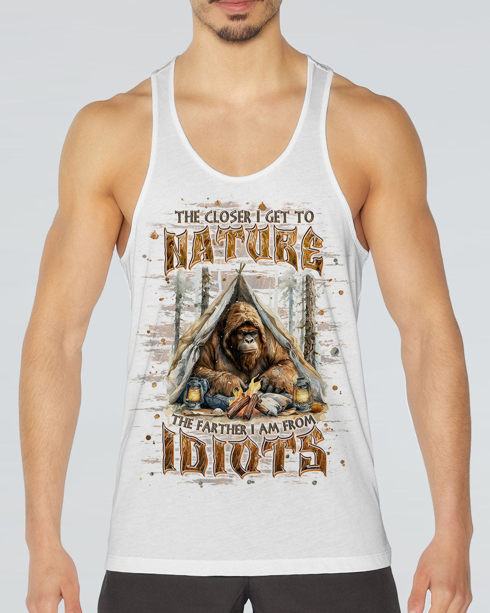 THE CLOSER I GET TO NATURE BIGFOOT ALL OVER PRINT - TLPQ0108241