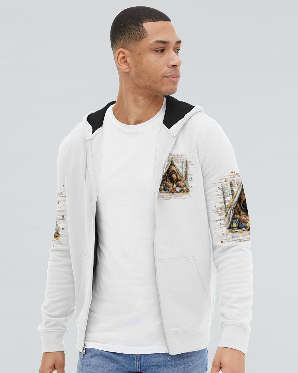 THE CLOSER I GET TO NATURE BIGFOOT ALL OVER PRINT - TLPQ0108241