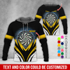 BlueJose Thunder Vortex Darts Personalized Name, Team Name Zipper Hoodie Hoodie