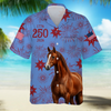 BlueJose Personalized USA 250 Anniversary 1776-2026 Hawaii Shirt For Farmer, Horse Lovers