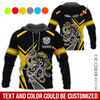 BlueJose Darts & Octopus Pattern Personalized Name, Team Name Hoodie