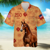 BlueJose Personalized USA 250 Anniversary 1776-2026 Hawaii Shirt For Farmer, Horse Lovers