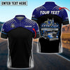 Bluejose Truck '18 To Life' Driving And Surviving Personalized Name Polo Shirt For Truck Driver