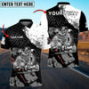 Bluejose Truck Breath Of Fire Skull Personalized Name Shirt For Truck Driver, Trucking Gift Polo Shirt