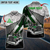 Bluejose Truck Metal Smoke Multicolor Personalized Name Polo Shirt For Truck Driver