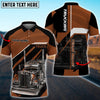 BlueJose Truck Multi Pattern Personalized Name Team Polo Shirt For Truck Driver