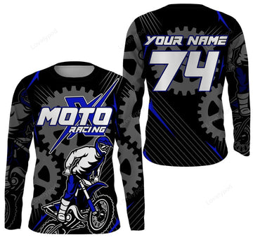 BlueJose Personalized Motocross Racing Offroad Motorcycle 3D Shirt