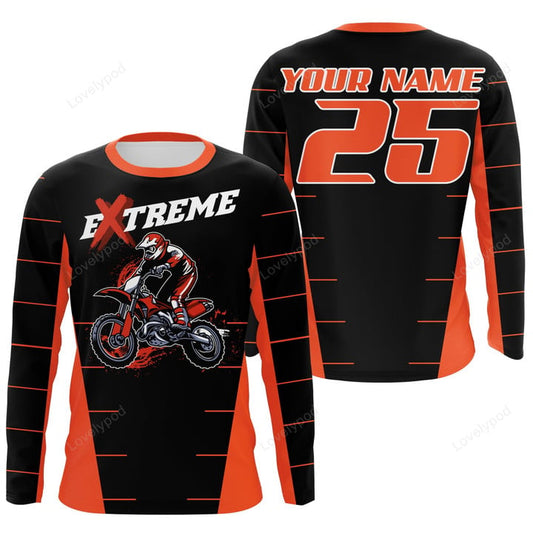 BlueJose Personalized Motocross Racing Offroad Motorcycle 3D Shirt