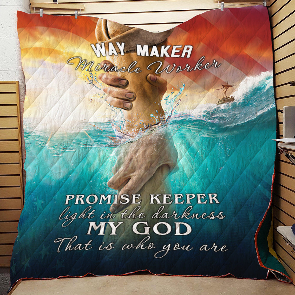 BlueJose God NVGO11QI Premium Quilt Blanket