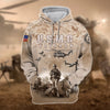 BlueJose Unique U.S. Marine Corps Veteran Zip Hoodie