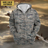 BlueJose Premium Personalised US Veteran Zip Hoodie