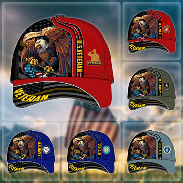 BlueJose Premium Honoring All Who Served US Veteran Cap NPVC171002