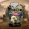 BlueJose Premium Honoring All Who Served US Veteran Zip Hoodie