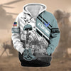 BlueJose Premium Honoring All Who Served US Veteran Zip Hoodie