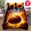 BlueJose Personalized Basketball Thunder Custom Name Duvet Cover Bedding Set