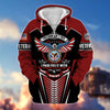BlueJose Premium Freedom Is Not Free US Veteran Zip Hoodie