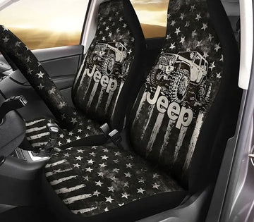 BlueJose Jeep Flag Vintage Automotive Car Seat Cover