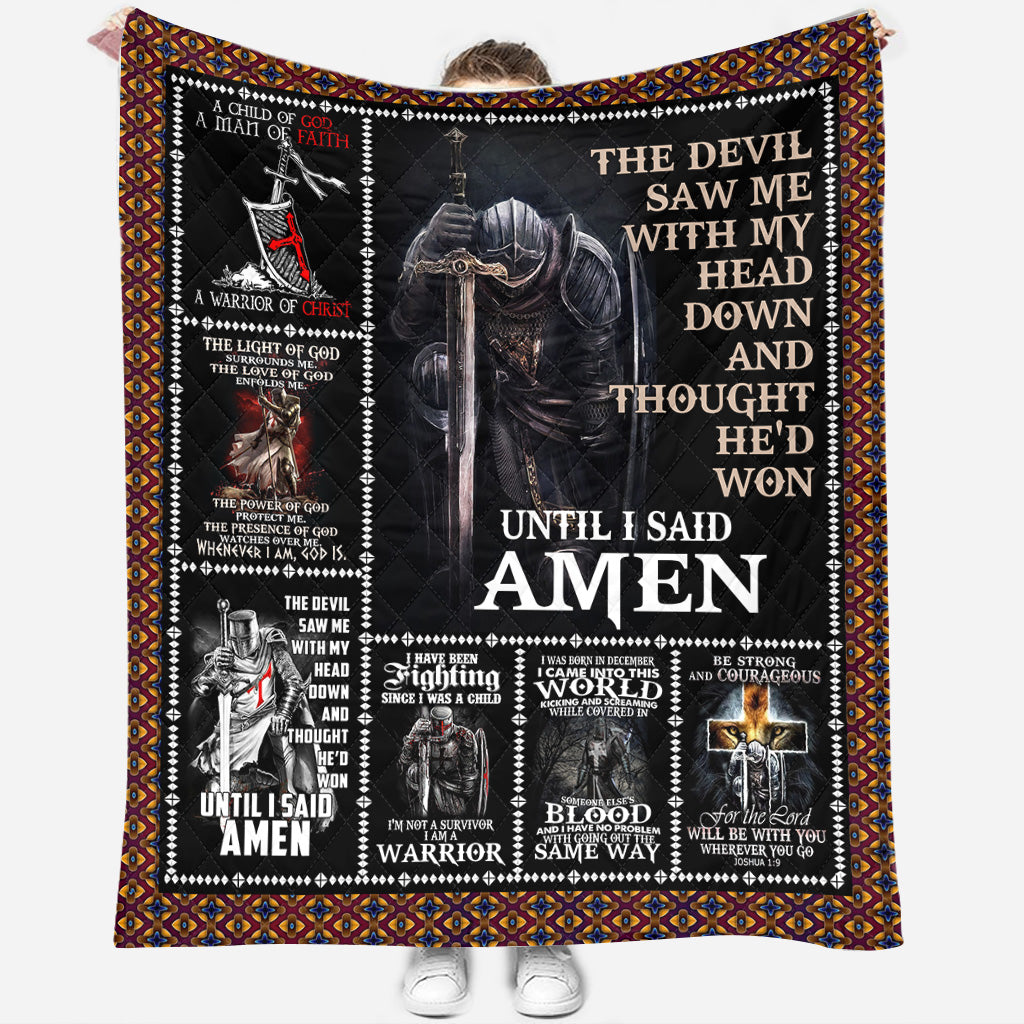BlueJose God NVGO06QI Premium Quilt Blanket