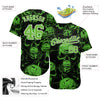 BlueJose Custom 3D Pattern Halloween Skulls Baseball Jersey